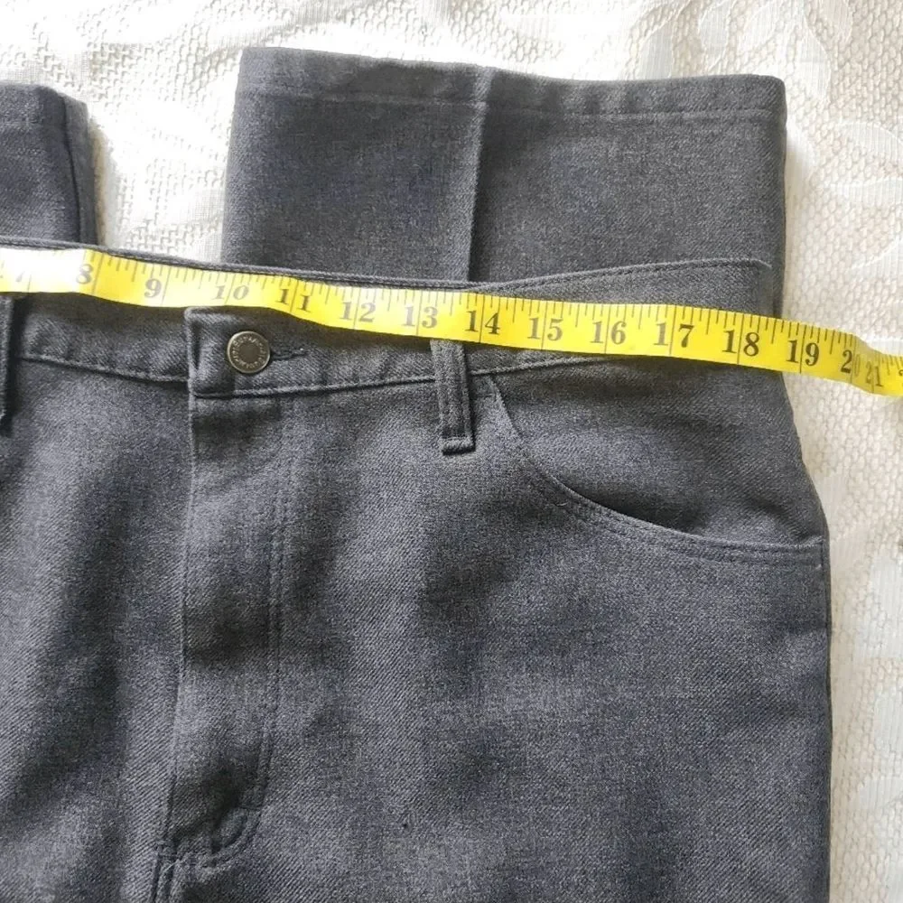 P30 Wrangler Men’s Dark Gray Polyester Trousers NWOT